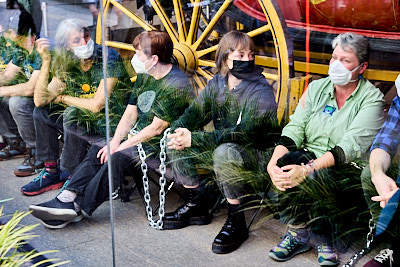 Climate Activists Occupy Wells Fargo Global Headquarters:April 25, 2022