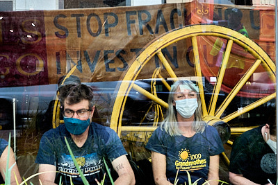 Climate Activists Occupy Wells Fargo Global Headquarters:April 25, 2022