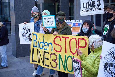 Stop Line 3 Protest @ SF Federal Building:December 14, 2021