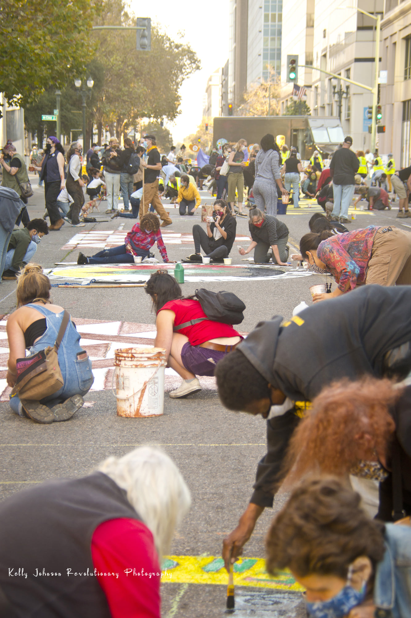 Democracy Street Mural:October 29th, 2020