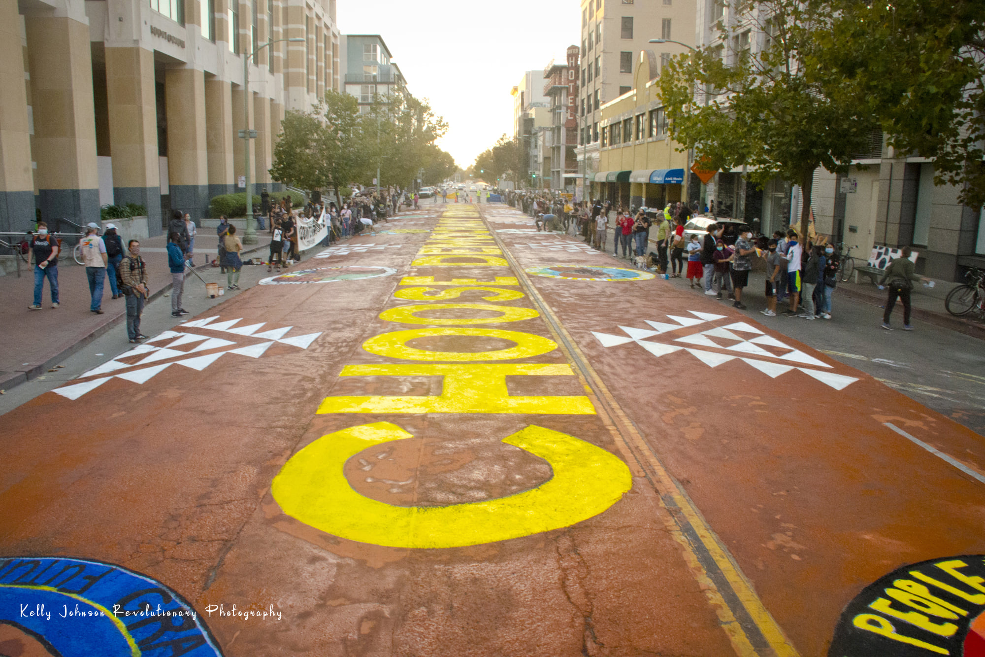 Democracy Street Mural:October 29th, 2020