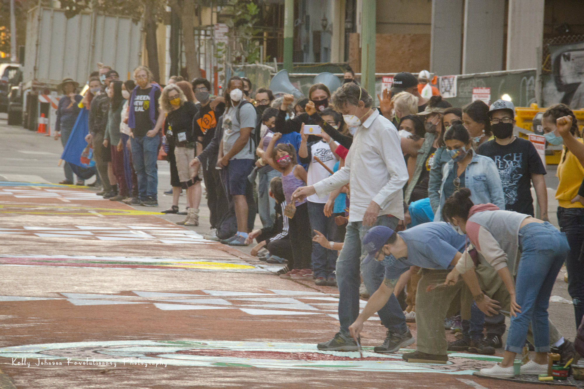 Democracy Street Mural:October 29th, 2020