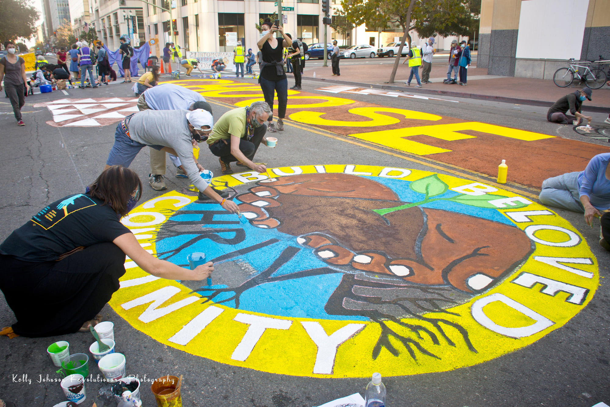 Democracy Street Mural:October 29th, 2020